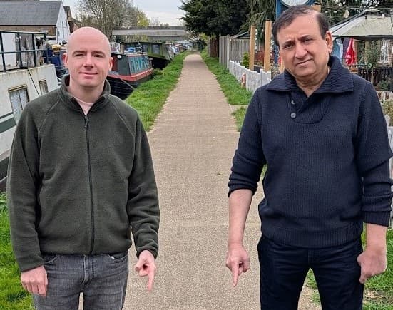 Grand Union Canal towpath improvements in Uxbridge